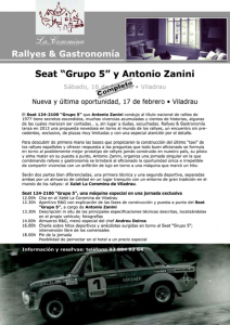 SEAT “GRUPO 5” Y ANTONIO ZANINI .