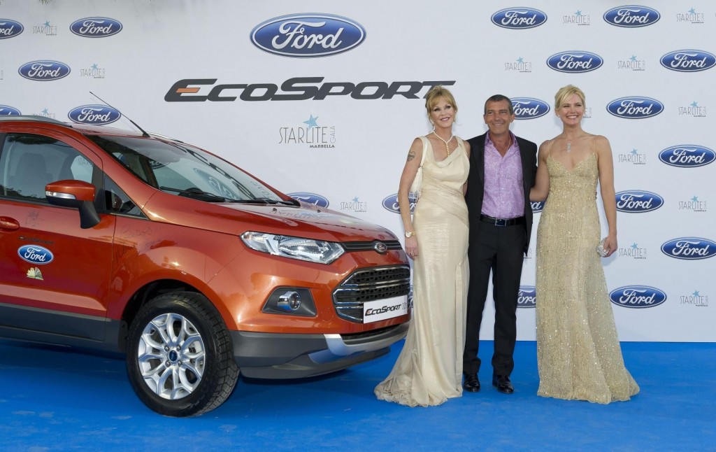 .- El nuevo Ford EcoSport brilló como una estrella junto a Antonio Banderas, Melanie Griffith y Valeria Mazza, en la cuarta edición de la Gala Starlite, que se ha celebrado en Marbella con el objetivo de destinar los fondos recaudados a las ONG's Lágrimas & Favores y Niños en Alegría.