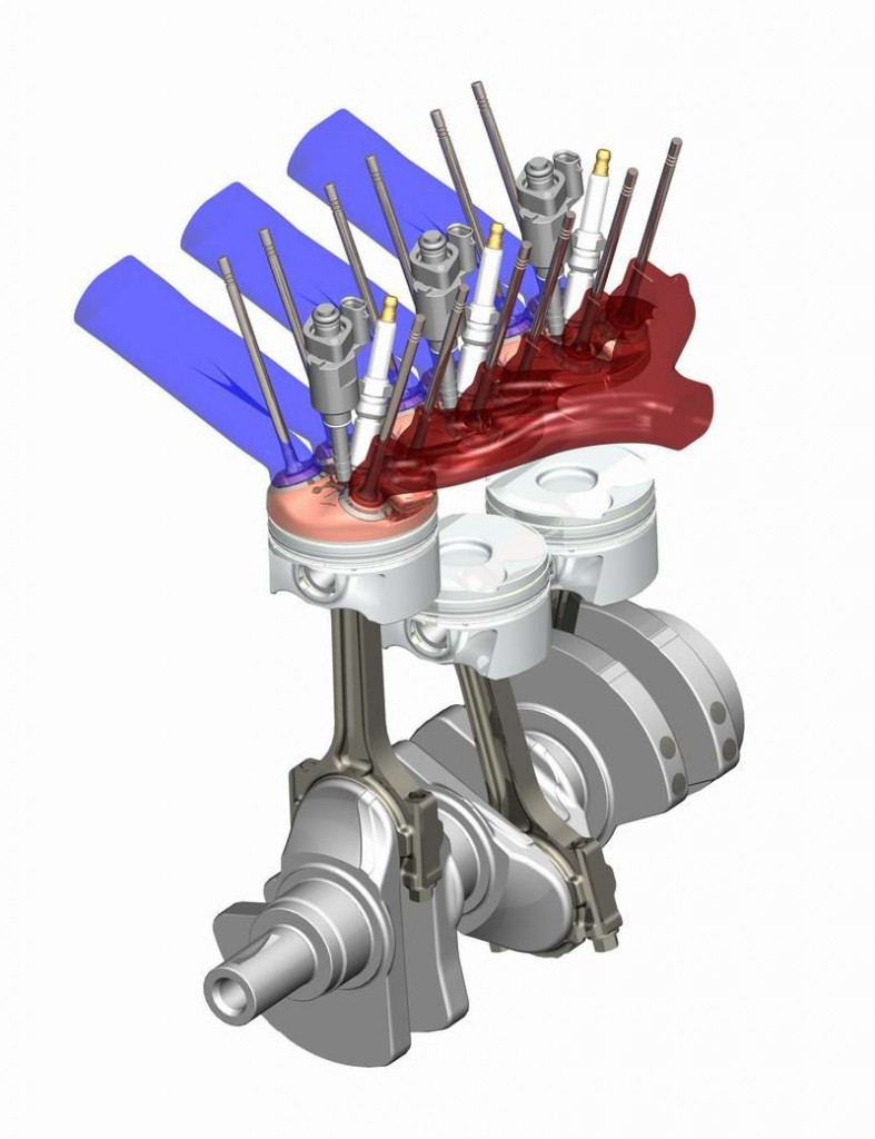 Ingeniería de precisión es utilizada en la integración del colector de escape en la culata de aluminio, que está atornillada directamente al turbocompresor de baja inercia, refrigerado por agua. Esta instalación compacta contribuye a la entrega de una rápida carga para lograr un gran par motor. El máximo par de 166 Nm se entrega desde las 1.800 rpm y es casi un 30% superior al que genera el motor de 1.6 litros a las mismas rpm. 