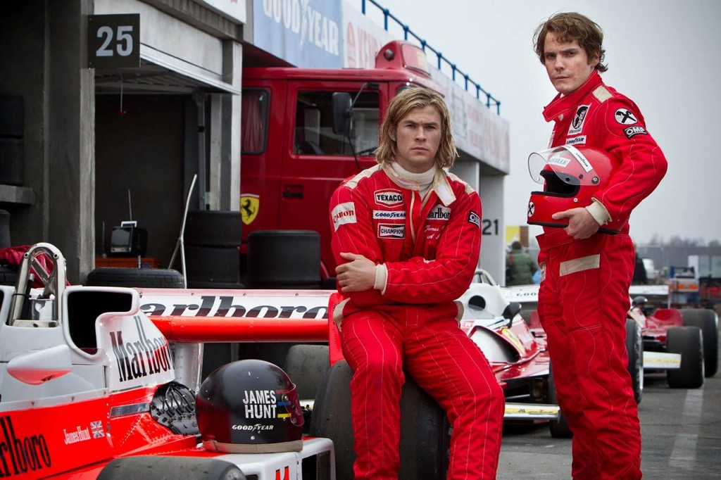 Chris Hemsworth (Hunt) y Daniel Brühl (Lauda). 