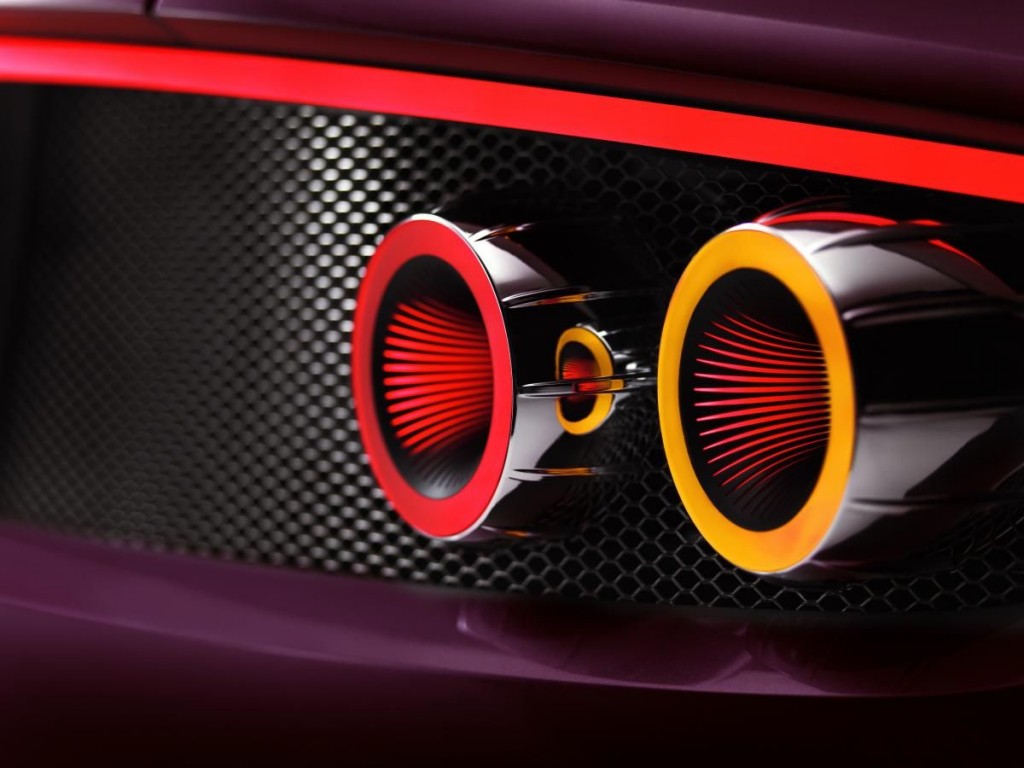 The 3D LED rear lights are akin to the iris-type after burners of a jet engine from a modern fighter aircraft.