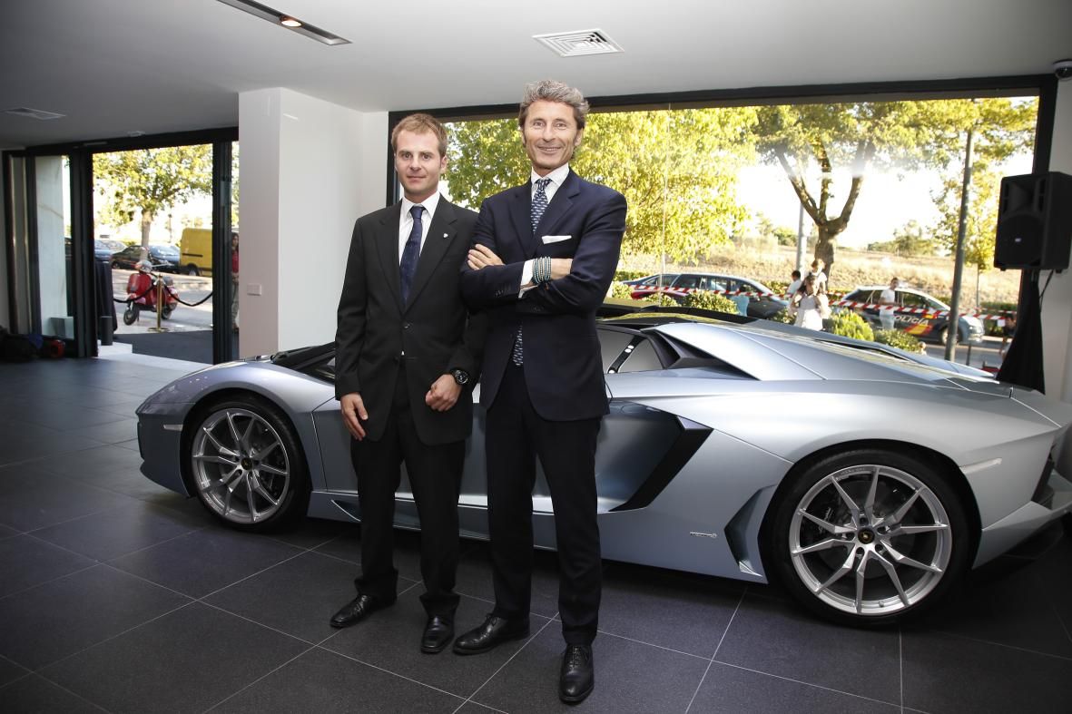 STEPHAN WINKELMANN INAUGURÓ AYER LAMBORGHINI MADRID