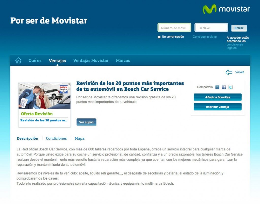 BOSCH, PATROCINADOR DE LA CAMPAÑA “POR SER DE MOVISTAR.”.