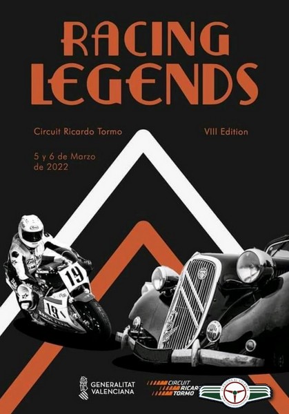 CARTEL OFICIAL DE LA VIII EDICIÓN DEL RACING LEGENDS DEL CIRCUIT RICARDO TORMO