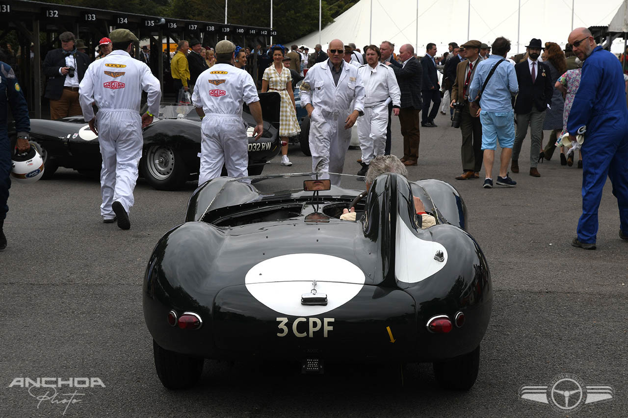 Trasera de un Jaguar D-Type