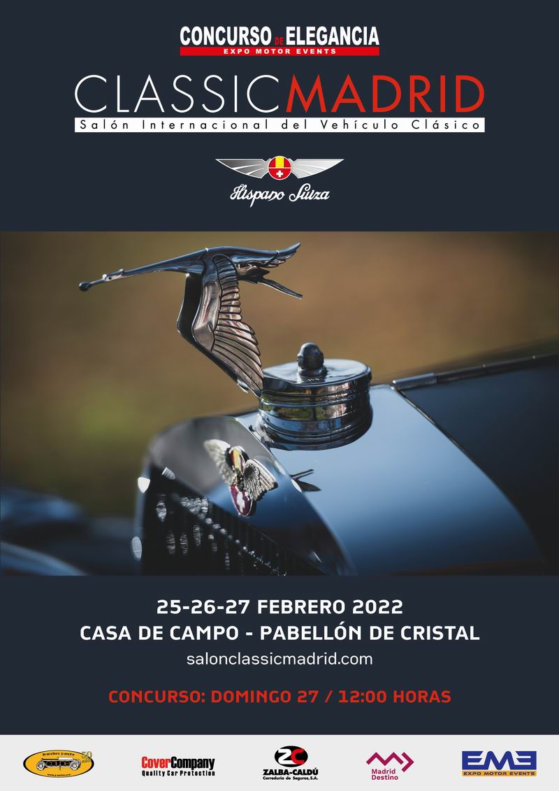 CARTEL DEL CONCURSO ELEGANCIA HISPANO SUIZA DE CLASSICMADRID