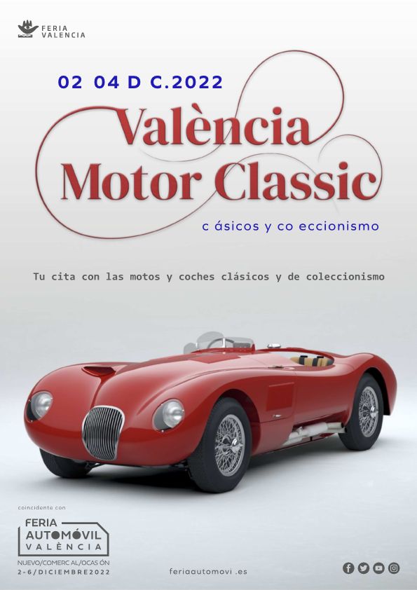 CARTEL OFICIAL DEL VALÈNCIA MOTOR CLASSIC 2022