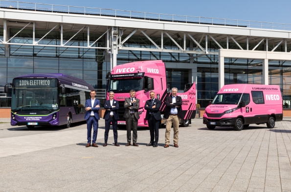 IVECO LIDERARÁ EL 'CAROVANA' CON SU S-WAY Y PROPORCIONARÁ UNA FLOTA DE DAILY PARA LA LOGÍSTICA EN TODO EL GIRO D´ITALIA