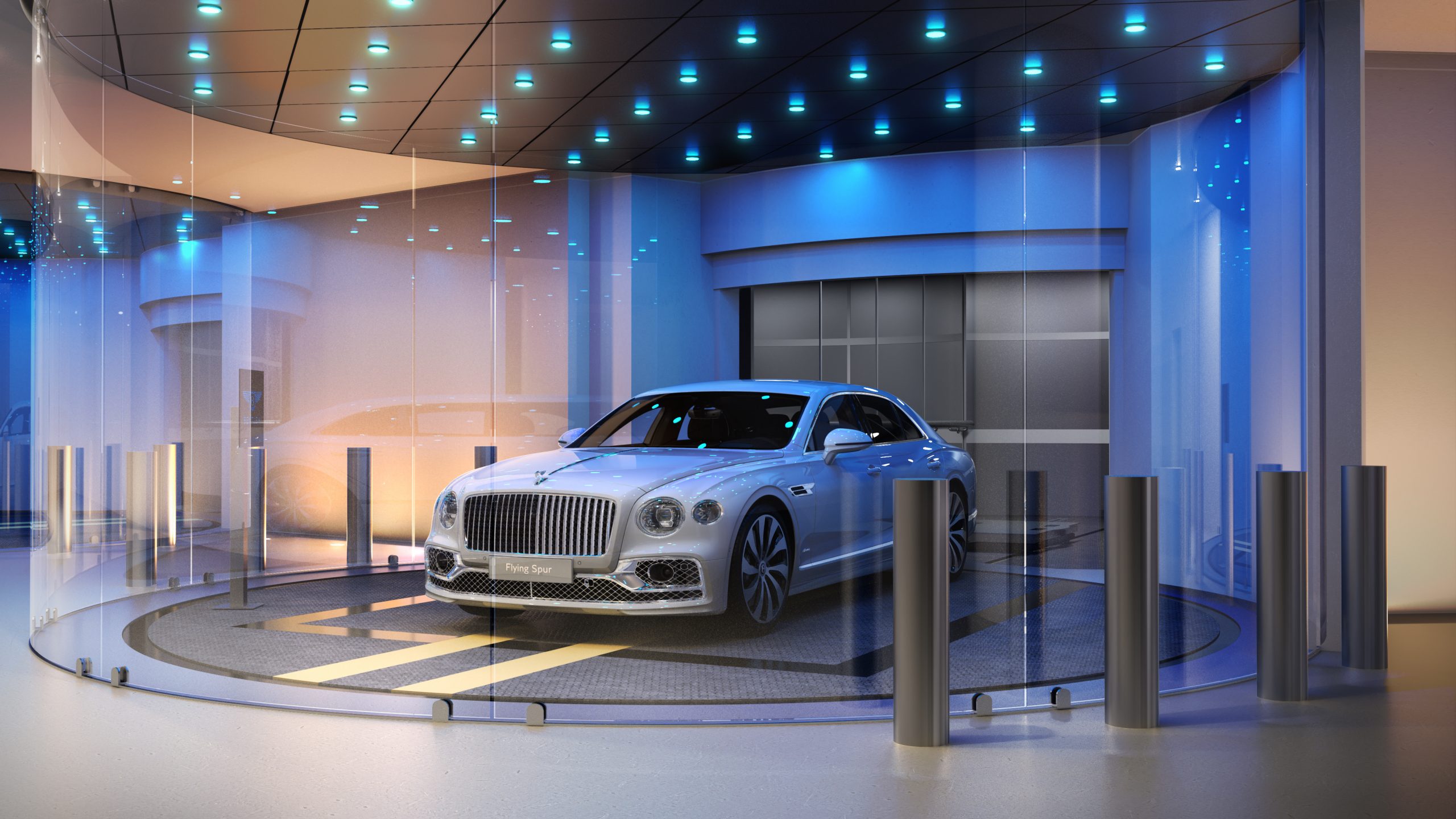 RESIDENTS WILL TRAVEL DIRECTLY UP TO THEIR APARTMENTS INSIDE THEIR CARS USING THE ‘DEZERVATOR’ LIFT, NAMED AFTER BENTLEY’S PARTNER DEZER DEVELOPMENT