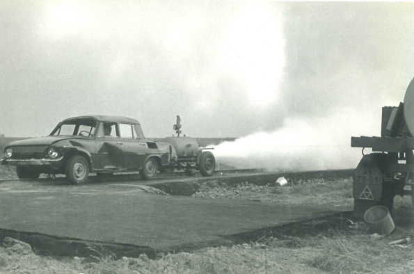 LAS PRIMERAS PRUEBAS DE CHOQUE CON VEHÍCULOS ŠKODA PODRÍAN HABER TENIDO LUGAR YA EN 1968, EN LAS INSTALACIONES DE LA FÁBRICA DE MLADÁ BOLESLAV