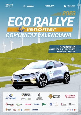 EL ECO RALLYE RENOMAR DE LA COMUNITAT VALENCIANA 2023 PRESENTA SU CARTEL OFICIAL