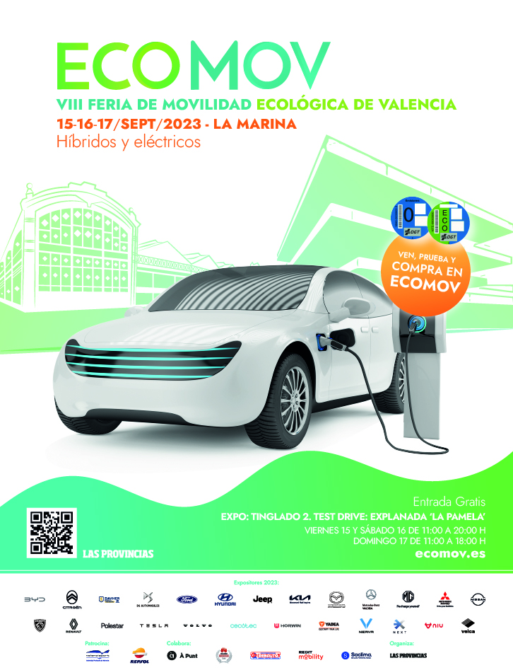 LA FERIA DE LA MOVILIDAD ECOMOV VALENCIA, DEL 15 AL 17 DE SEPTIEMBRE EN LA MARINA