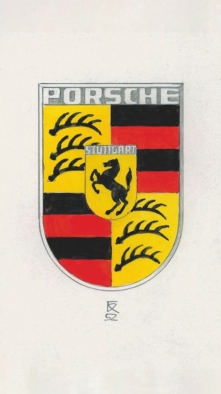 •	EL ESCUDO PORSCHE ES UNO DE LOS DISEÑOS MÁS FAMOSOS DE LA HISTORIA DEL AUTOMÓVIL Y EN ÉL CADA DETALLE TIENE UN GRAN SIGNIFICADO