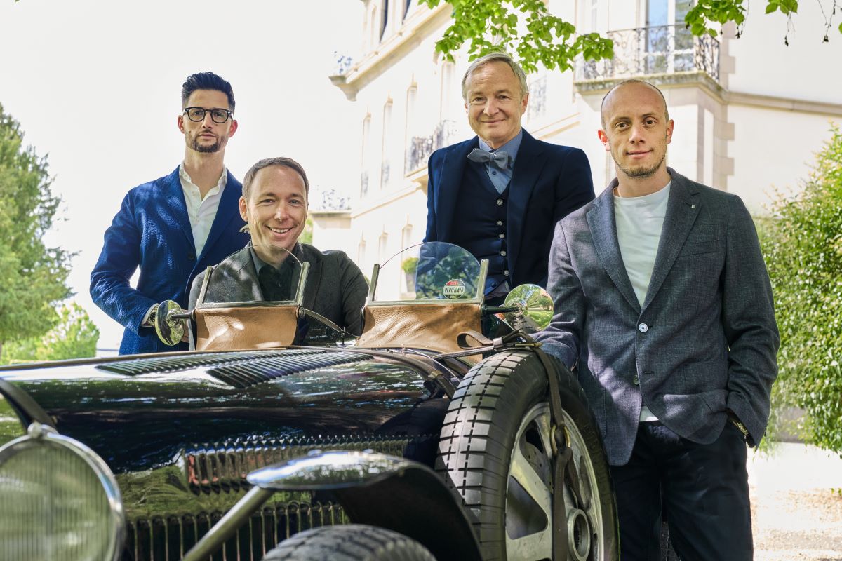 ACHIM ANSCHEIDT WITH THE BUGATTI´S DESIGN TEAM