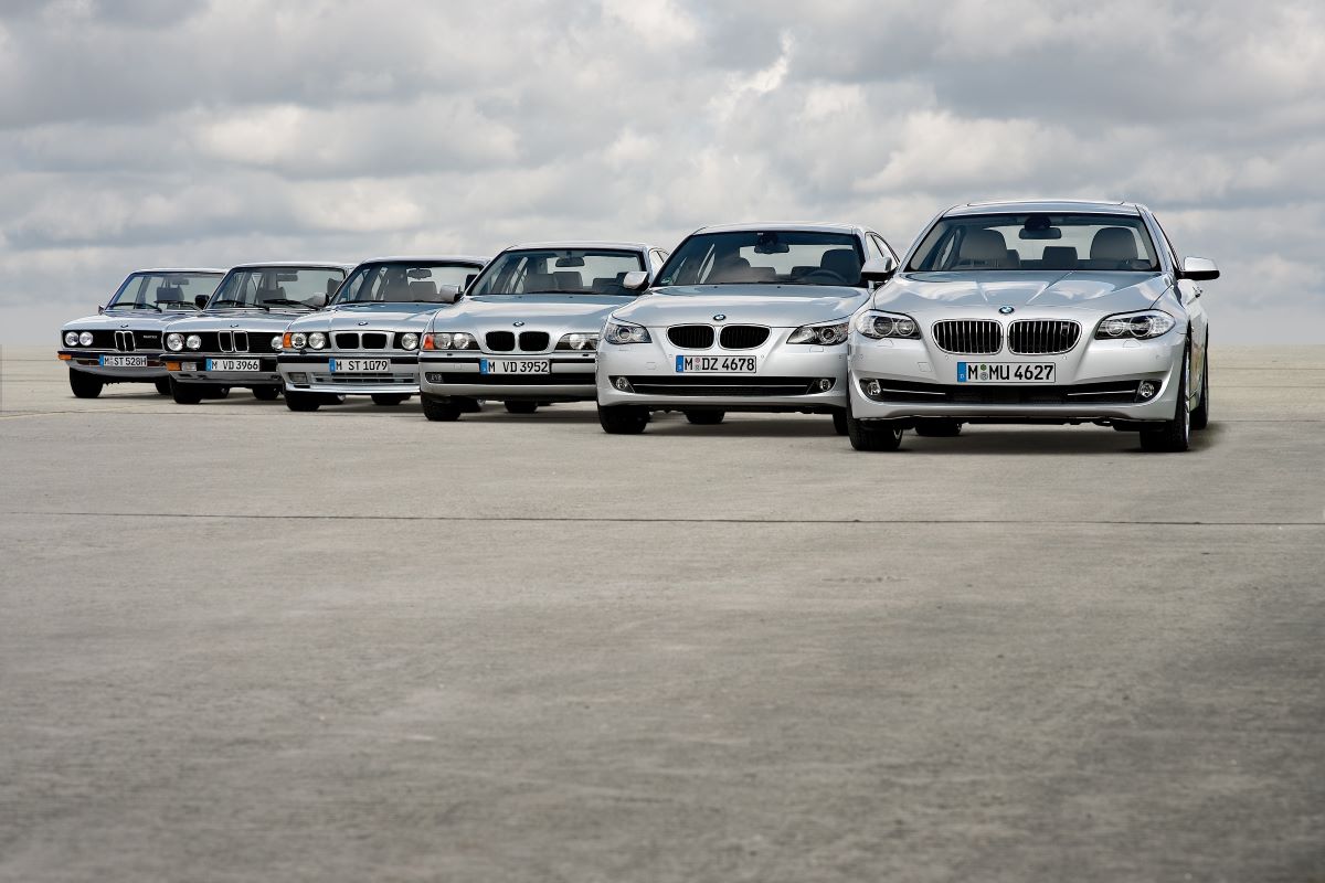 LAS SEIS PRIMERAS GENERACIONES DE LA SERIE 5 DE BMW