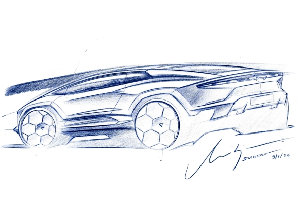 BOCETO DEL LAMBORGHINI LANZADOR