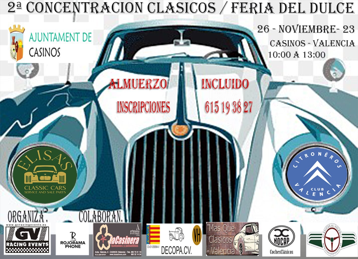 2ª CONCENTRACIÓN DE CLÁSICOS/FERIA DEL DULCE, 26 DE NOVIEMBRE