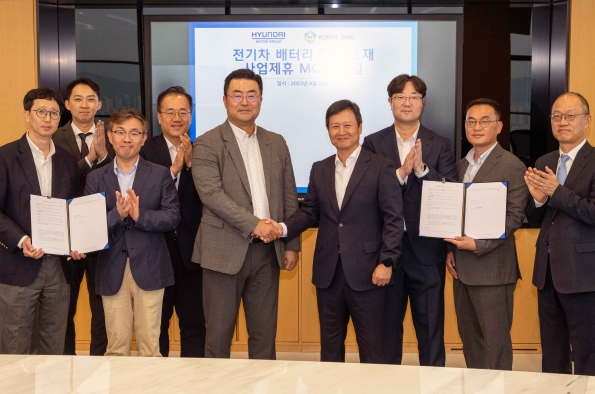 HYUNDAI MOTOR GROUP Y KOREA ZINC COLABORARÁN EN LA CADENA DE VALOR DE LOS VEHÍCULOS ELÉCTRICOS