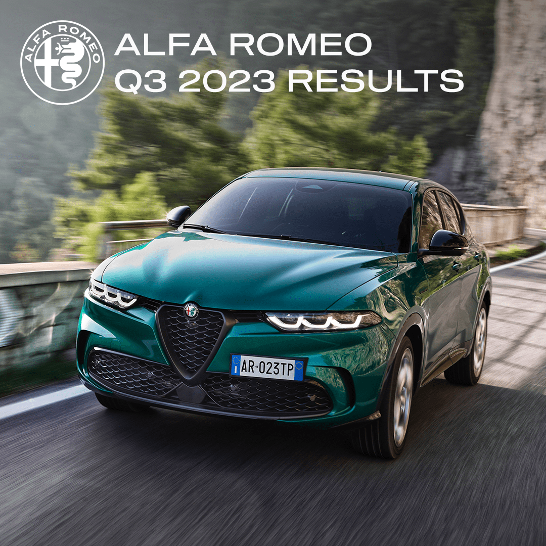 EL TERCER TRIMESTRE DE 2023 CONFIRMA EL CRECIMIENTO CONSTANTE DE ALFA ROMEO