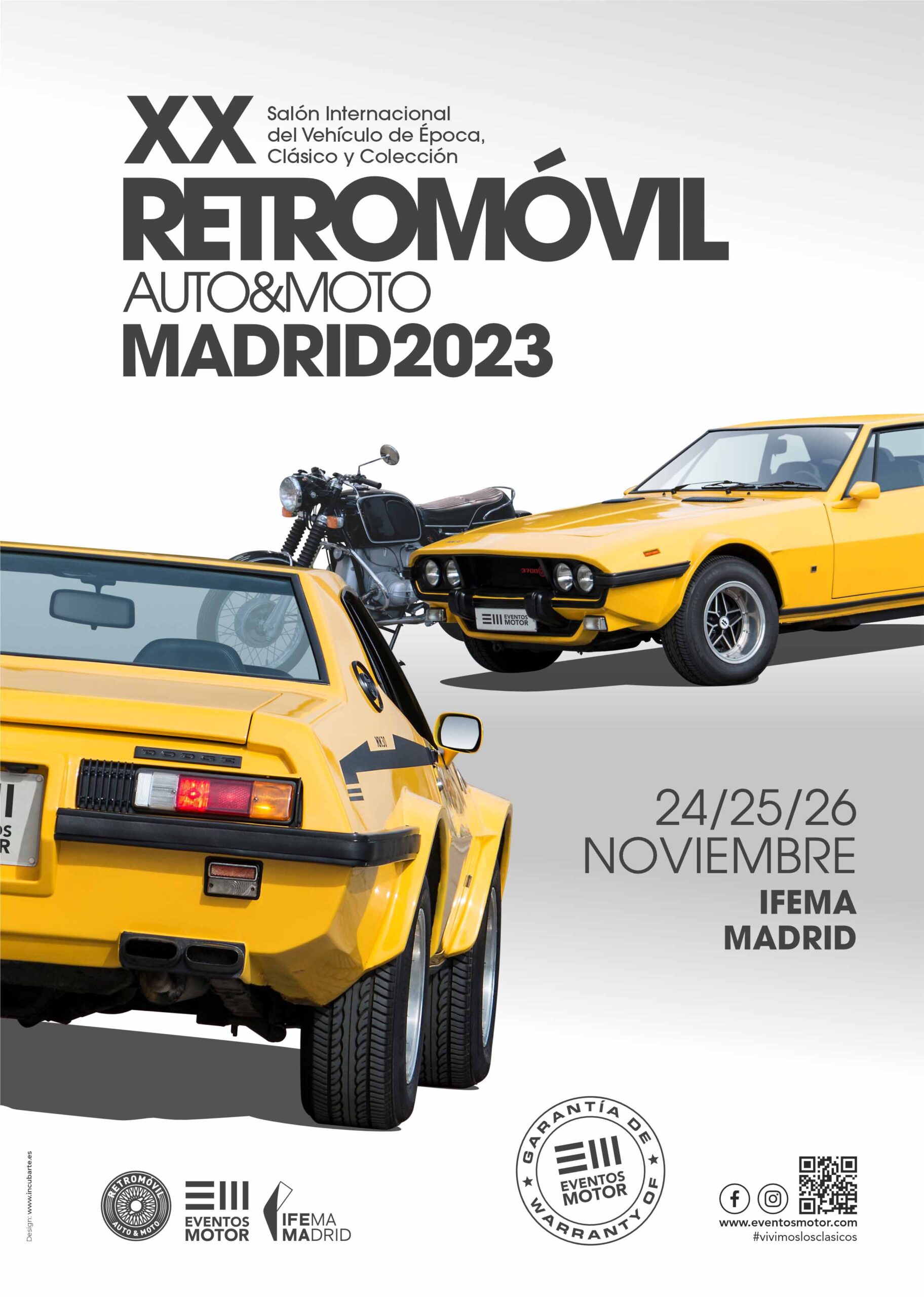 XX EDICIÓN DE RETROMÓVIL MADRID, SALÓN INTERNACIONAL DEL VEHÍCULO DE ÉPOCA, CLÁSICO Y DE COLECCIÓN