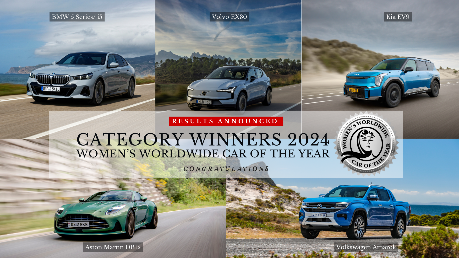 EL WOMEN'S WORLDWIDE CAR OF THE YEAR ELIGE LOS MEJORES COCHES DE CADA SEGMENTO