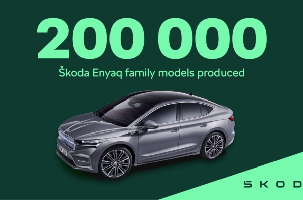 LA FAMILIA ENYAQ DE ŠKODA ALCANZA EL HITO DE LAS 200.000 UNIDADES PRODUCIDAS