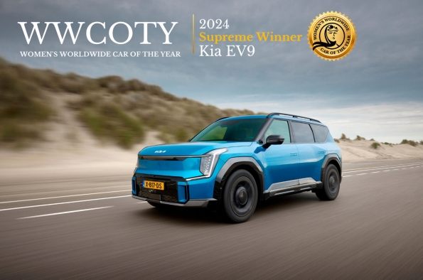 KIA EV9, ELEGIDO GANADOR SUPREMO DEL WOMEN'S WORLDWIDE CAR OF THE YEAR