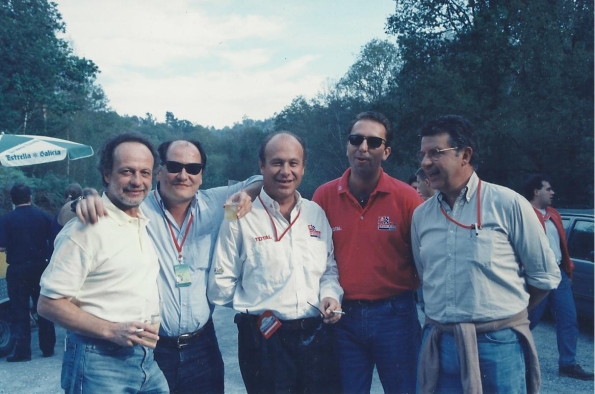 DE IZQUIERDA A DERECHA, JAVIER BUENO, PIPO LÓPEZ, JOSÉ MARÍA MORENO, JAIME HERNÁNDEZ Y  PEPUS ALONS