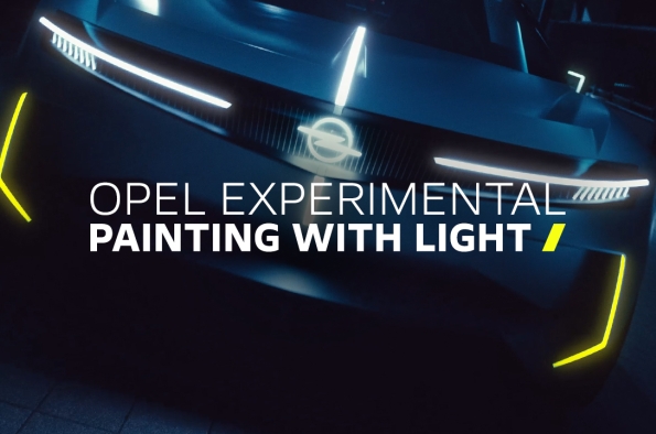 “PINTAR CON LUZ”: EL OPEL EXPERIMENTAL SE PUEDE VER EN LA OSCURIDAD