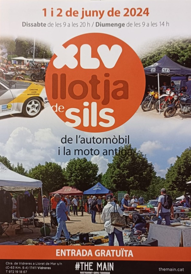 XLV LONJA DE SILS DEL AUTOMÓVIL Y DE LA MOTO ANTIGUA, 1 Y 2 DE JUNIO