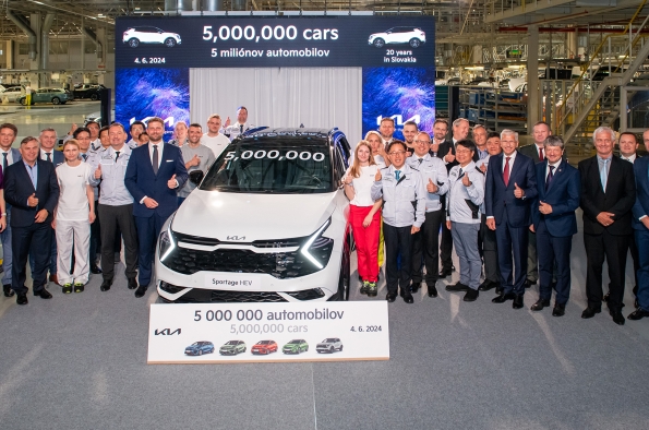 KIA SLOVAKIA ALCANZA LOS 5 MILLONES DE COCHES PRODUCIDOS