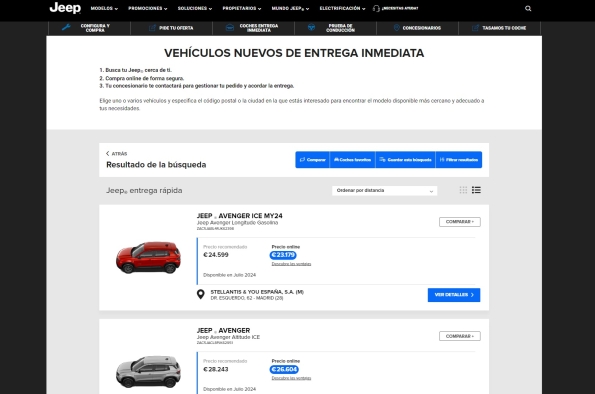 COMPRAR UN JEEP DESDE LA PLAYA Y RECIBIRLO EN CASA