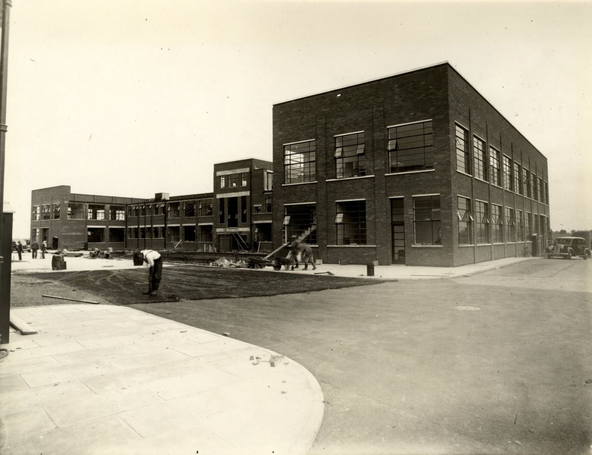 OBRAS DE CONSTRUCCIÓN DE LAS INSTALACIONES DE CREWE EN 1939