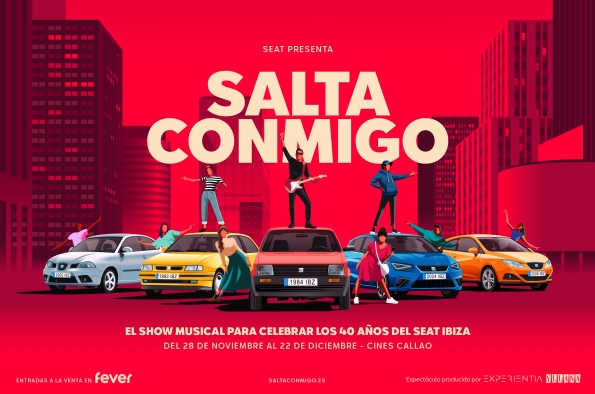 “SALTA CONMIGO”, SHOW MUSICAL QUE CELEBRA EL 40 ANIVERSARIO DEL SEAT IBIZA Y QUE REVIVE LA HISTORIA DE LA MÚSICA ESPAÑOLA