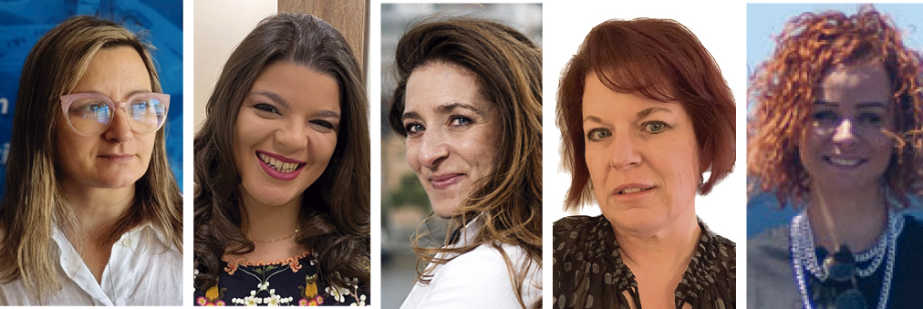 DE IZQUIERDA A DERECHA EL JURADO DEL WWCOTY: ALICIA RYZEWSKI , ISADORA LIMA CARVALHO, MONICA SECONDINO, TANYA GAZDIK AND TINA VUJANOVIĆ