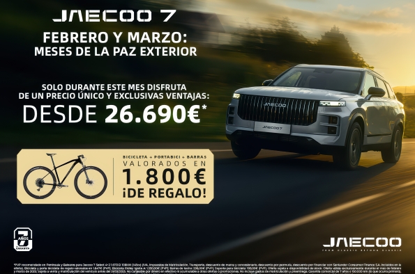 JAECOO 7, DESDE 26.690 EUROS 